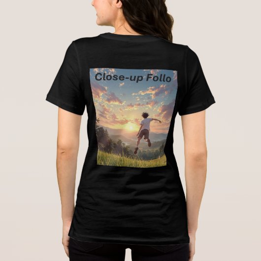 Glide Dreamscape Women’s Tee Tri-Blend Shirt (Achterkant)