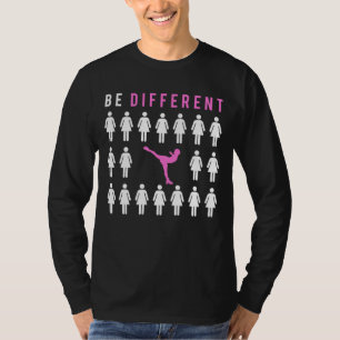Glide to Giggles: Schaatsen - Wees anders dan ande T-shirt