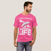 Glide Trough Your Life Hang Gliding T-shirt (Voorkant volledig)