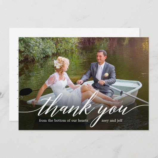 Glided Bedankt Foto Hartelijk dank (Voorkant / Achterkant)