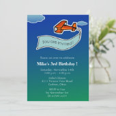 Glider - Birthday Party Invitation-2 Kaart (Staand voorkant)