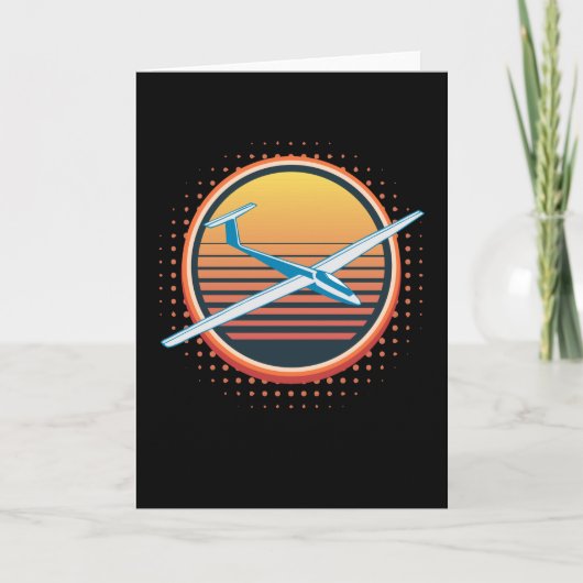 Glider Glider Glider Pilot Kaart (Voorkant)