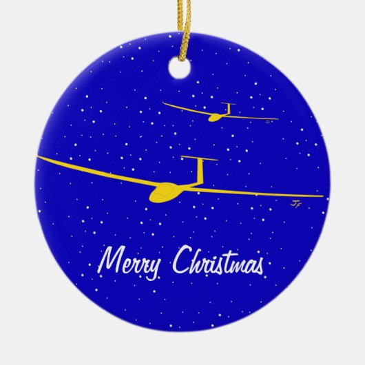 Glider Keramisch Ornament (Voorkant)