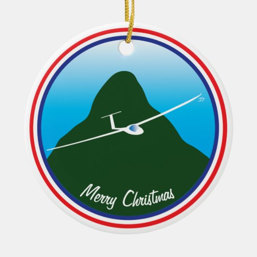 Glider Keramisch Ornament (Voorkant)