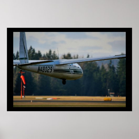 Glider Landing Poster (Voorkant)