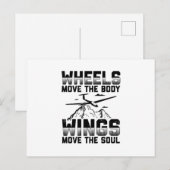 Glider Pilot Gifts - Glijdende thermale Gezegden Briefkaart (Voorkant / Achterkant)
