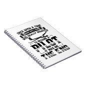 Glider Pilot | Glijdende glijdende zweefgetouwen Notitieboek (Rechterzijde)