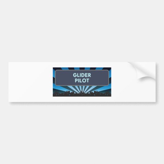 Glider Pilot Marquee Bumpersticker (Voorkant)