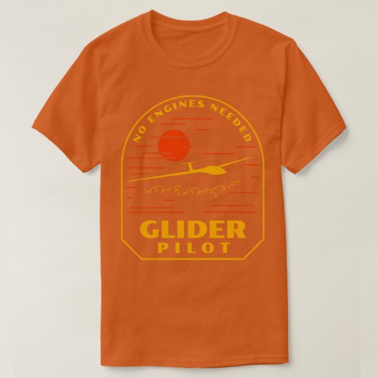Glider Pilot Soaring Flying Aviation T-shirt (Design voorkant)