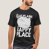 Glider Plane Pilot Flying Sailplane Training Fligh T-shirt (Voorkant)