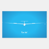 Glider Rechthoekige Sticker (Voorkant)