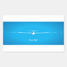 Glider Rechthoekige Sticker