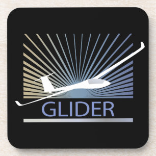 Glider Sailplane Vliegtuig Bier Onderzetter