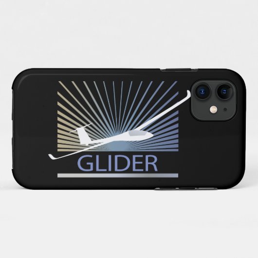Glider Sailplane Vliegtuig Case-Mate iPhone Case (Achterkant (horizontaal))