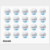 Glider Sailplane Vliegtuig Ronde Sticker (Vel)