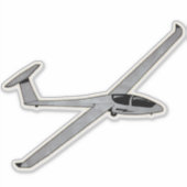Glider, Trainer Vliegtuig Sticker (Voorkant)