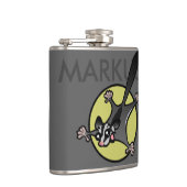 GLIDER VINYL WRAPPED FLASK MET PERSONALISEERDE SUI HEUPFLES (Rechts)