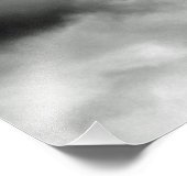 Glider vliegt in de grijze hemel foto afdruk (Hoek)