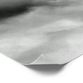 Glider vliegt in de grijze hemel poster (Hoek)