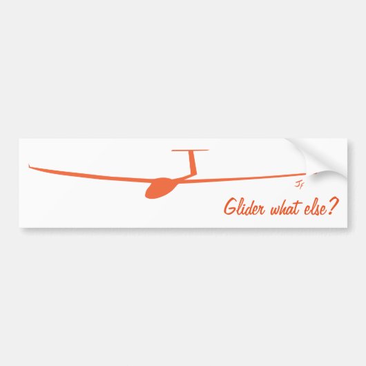 Glider - Wat nog meer? Bumpersticker (Voorkant)