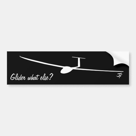 Glider - Wat nog meer? Bumpersticker (Voorkant)