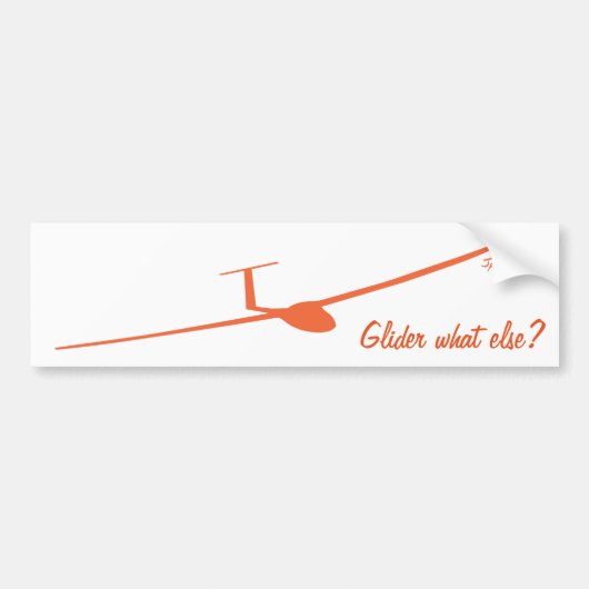 Glider - Wat nog meer? Bumpersticker (Voorkant)