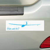 Glider - Wat nog meer? Bumpersticker (Op auto)