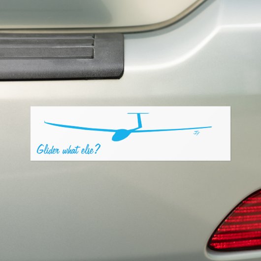 Glider - Wat nog meer? Bumpersticker (Op auto)
