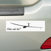 Glider - Wat nog meer? Bumpersticker (Op auto)