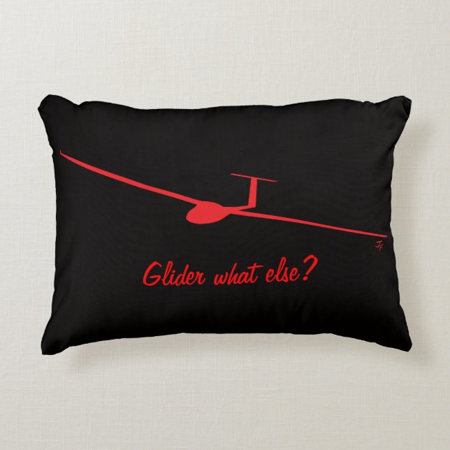 Glider - Wat nog meer? Decoratief Kussen (Voorkant)
