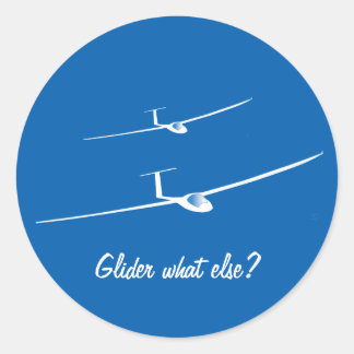 Glider - Wat nog meer? Ronde Sticker