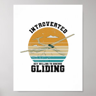 Gliding Gift   Glider Pilots Thermals Soft-ar Poster