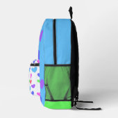 Gliding Hearts - Blauw gepersonaliseerde laptop ru Bedrukte Rugzak (Rechts)