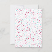 "Gliding in" verjaardagsfeestje dank je Bedankkaart (Achterkant)