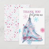 "Gliding in" verjaardagsfeestje dank je Bedankkaart (Voorkant / Achterkant)