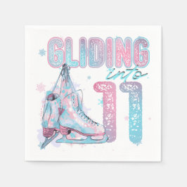 "Gliding into" 11e verjaardag schaatsfeest Servet
