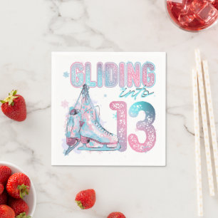 "Gliding into" 13e verjaardag schaatsen partij Servet