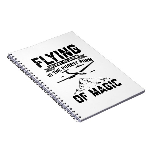Gliding Pilot | Glider Hobby Sailplane Gift Idee Notitieboek (Rechterzijde)