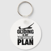 Gliding Slogan | Glijdende thermische cadeaus Sleutelhanger (Voorkant)