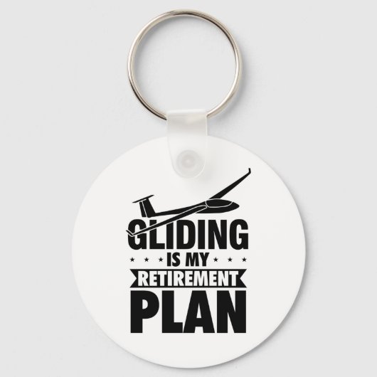 Gliding Slogan | Glijdende thermische cadeaus Sleutelhanger (Voorkant)