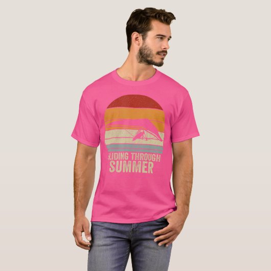 Gliding Through Summer Hang Glider T-shirt (Voorkant volledig)
