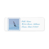Gliding Windsurfer Etiket (Voorkant)