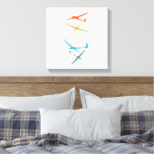 Gliers | Glider Pilot Thermals Soar Gifts Canvas Afdruk (Insitu (Slaapkamer))