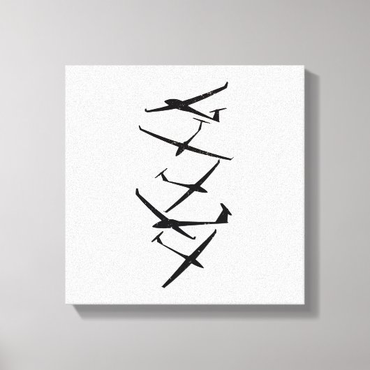 Gliers | Glider Pilot Thermals Soar Gifts Canvas Afdruk (Voorkant)