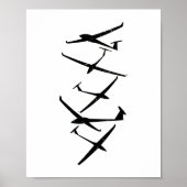 Gliers | Glider Pilot Thermals Soar Gifts Poster (Voorkant)