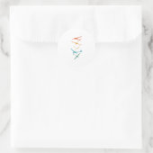 Gliers | Glider Pilot Thermals Soar Gifts Ronde Sticker (Tas)