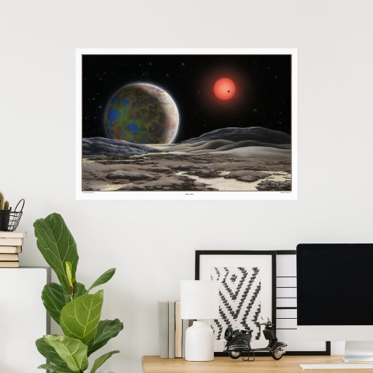 Gliese 581 c afdrukken poster (Thuiskantoor)