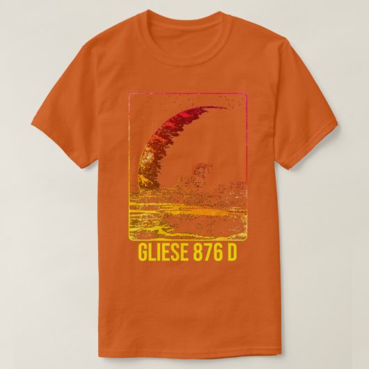 Gliese 876 d Exoplanet Planet T-shirt (Design voorkant)