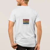 Glij glimlachen Tri-Blend shirt (Achterkant)