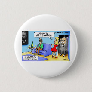 Glij In Een Teddy..Roosevelt Grappige Cadeaus Mokk Ronde Button 5,7 Cm